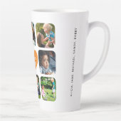 Multi foto collage gepersonaliseerde liefde je moe latte mok (Rechts)