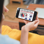 Multi Foto Collage Kerst Krant Feestdagenkaart