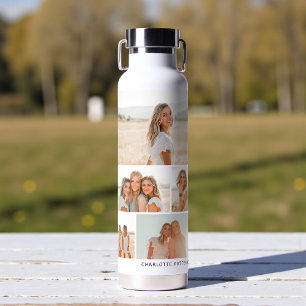 Multi Foto Collage Maak Uw Eigen Gepersonaliseerde Waterfles