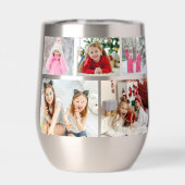 Multi Foto Collage Moderne Persoonlijke Naam (Achterkant)