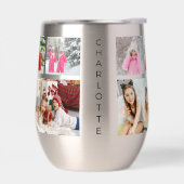 Multi Foto Collage Moderne Persoonlijke Naam (Links)