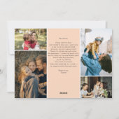 Multi Foto Collage Moederdag Feestdagenkaart (Achterkant)