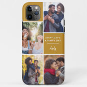 Multi Foto Collage Positieve Quote Mosterd Aangepa Case-Mate iPhone Case (Achterkant)