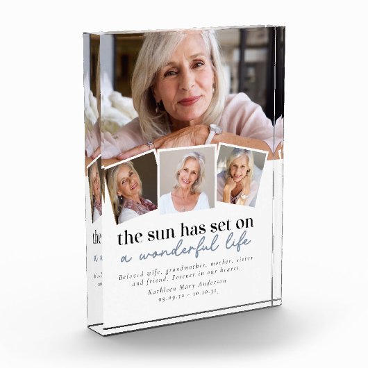 Multi Foto Collage Sympathie Foto Keepsake (Links)