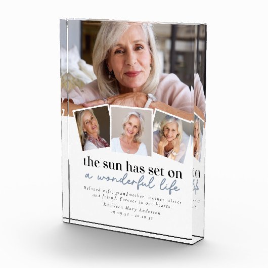 Multi Foto Collage Sympathie Foto Keepsake (Rechts)