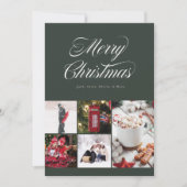 Multi foto  Cursieve Vakantie Kaart (Voorkant)