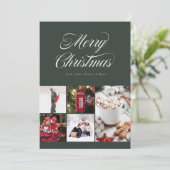 Multi foto  Cursieve Vakantie Kaart (Staand voorkant)