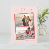 multi-foto fotokaart van San Valentijns Feestdagenkaart (Staand voorkant)