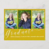 Multi Foto Geel 2024 Afstuderen Aankondiging (Voorkant)