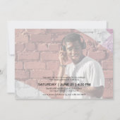 Multi Foto Gouden Afstudeerfeest Kaart (Achterkant)