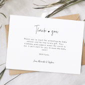 Multi foto hand-belettering Baby shower dank u Bedankkaart