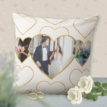 Multi Foto Huwelijk Liefde Gouden Hartens Geschenk