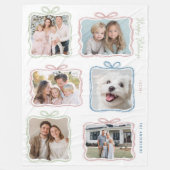 Multi Foto Kerstcadeau Fleece Deken (Voorkant)