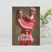 Multi Foto Kerstvakantie Kaart (Staand voorkant)