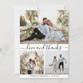 Multi Foto legant Bedankt voor je script (Voorkant)