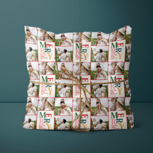 Multi Foto Moderne Kleurrijke Typografie Cadeaupapier
