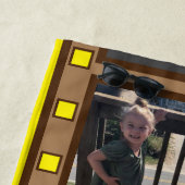 Multi Foto Retro Filmstrook Geel Strandlaken (In situ)