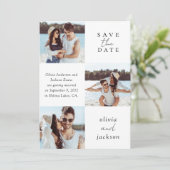 Multi Foto Script Trouwdag Save The Date (Staand voorkant)