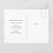 Multi Foto slaat de aankondiging van de datum op (Achterkant)