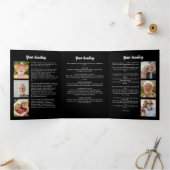Multi-Foto Uitvaart/Herdenking/Levensviering Drieluik Programma (Binnen)