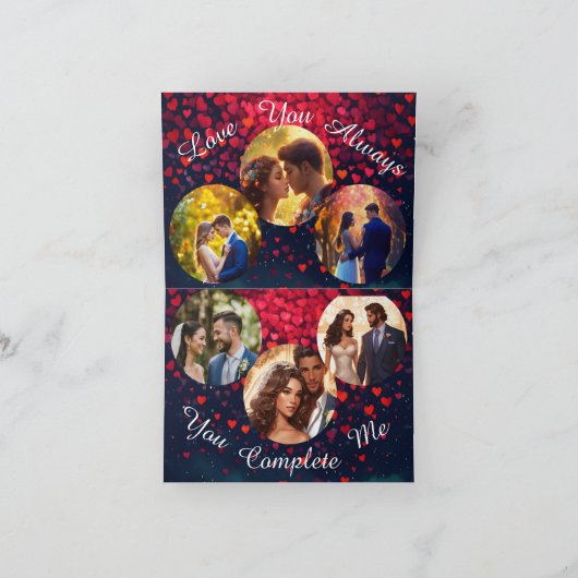 Multi Foto Valentijnsdag Kaart (Binnen)