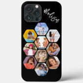 Multi-fotocollage Eenvoudig Modern Gepersonaliseer Case-Mate iPhone Case (Achterkant)