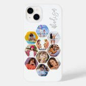 Multi-fotocollage Eenvoudig Modern Gepersonaliseer Case-Mate iPhone Case (Achterkant)