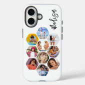 Multi-fotocollage Eenvoudig Modern Gepersonaliseer Case-Mate iPhone Case (Achterkant)