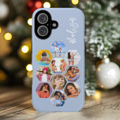 Multi-fotocollage eenvoudig modern gepersonaliseer Case-Mate iPhone case