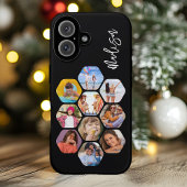 Multi-fotocollage eenvoudig modern gepersonaliseer Case-Mate iPhone case