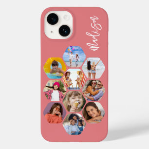Multi-fotocollage Eenvoudig Modern Gepersonaliseer Case-Mate iPhone 14 Hoesje