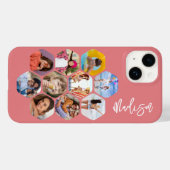 Multi-fotocollage Eenvoudig Modern Gepersonaliseer Case-Mate iPhone Case (Achterkant (horizontaal))