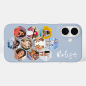 Multi-fotocollage eenvoudig modern gepersonaliseer Case-Mate iPhone case (Achterkant (horizontaal))