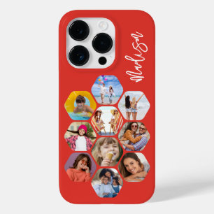 Multi-fotocollage Eenvoudig Modern Gepersonaliseer Case-Mate iPhone 14 Pro Hoesje