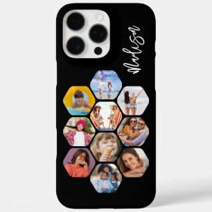 Multi-fotocollage Eenvoudig Modern Gepersonaliseer iPhone 16 Pro Max Hoesje