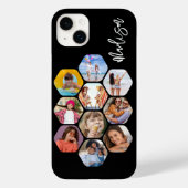 Multi-fotocollage Eenvoudig Modern Gepersonaliseer Case-Mate iPhone Case (Achterkant)
