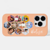 Multi-fotocollage eenvoudig modern gepersonaliseer Case-Mate iPhone case (Achterkant (horizontaal))