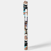 Multi-fotocollage Eenvoudig modern zeshoekpatroon Case-Mate iPhone Case (Achterkant / Links)