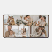 Multi Fotocollage Moderne gepersonaliseerde famili Bureaumat (Voorkant)
