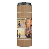 Multi Fotocollage Moderne gepersonaliseerde moeder Thermosbeker (Achterkant)
