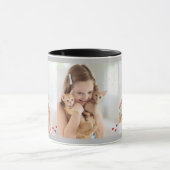 Multi Fotocollage Moderne Gepersonaliseerde mooie Mok (Midden)