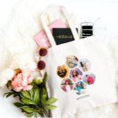 Multi-fotocollage Moderne Gepersonaliseerde naam Tote Bag