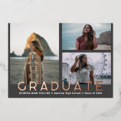 Multi foto's Afstuderen foto aankondiging (Voorkant)