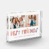 Multi foto's kleurrijke leuke typografie beste vri (Links)