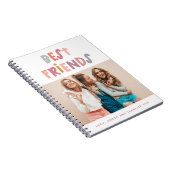 Multi foto's kleurrijke leuke typografie beste vri notitieboek (Rechterzijde)