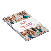 Multi foto's kleurrijke leuke typografie beste vri notitieboek (Rechterzijde)