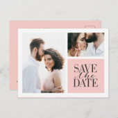 Multi foto's maken de datum op aankondigingskaart (Voorkant / Achterkant)