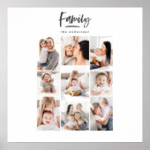 multi-fotoserie moderne vakantiekaart poster (Voorkant)