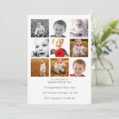 Multi-gebruik gepersonaliseerde negen foto sjabloo kaart (Staand voorkant)