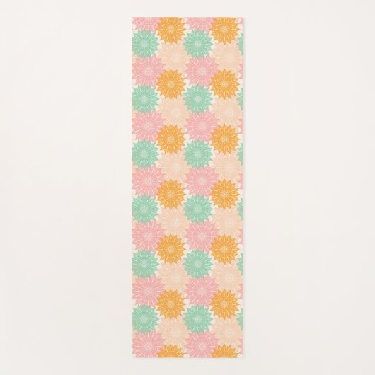 Multi gekleurd Mandala illustratiepatroon Yogamat (Voorkant)